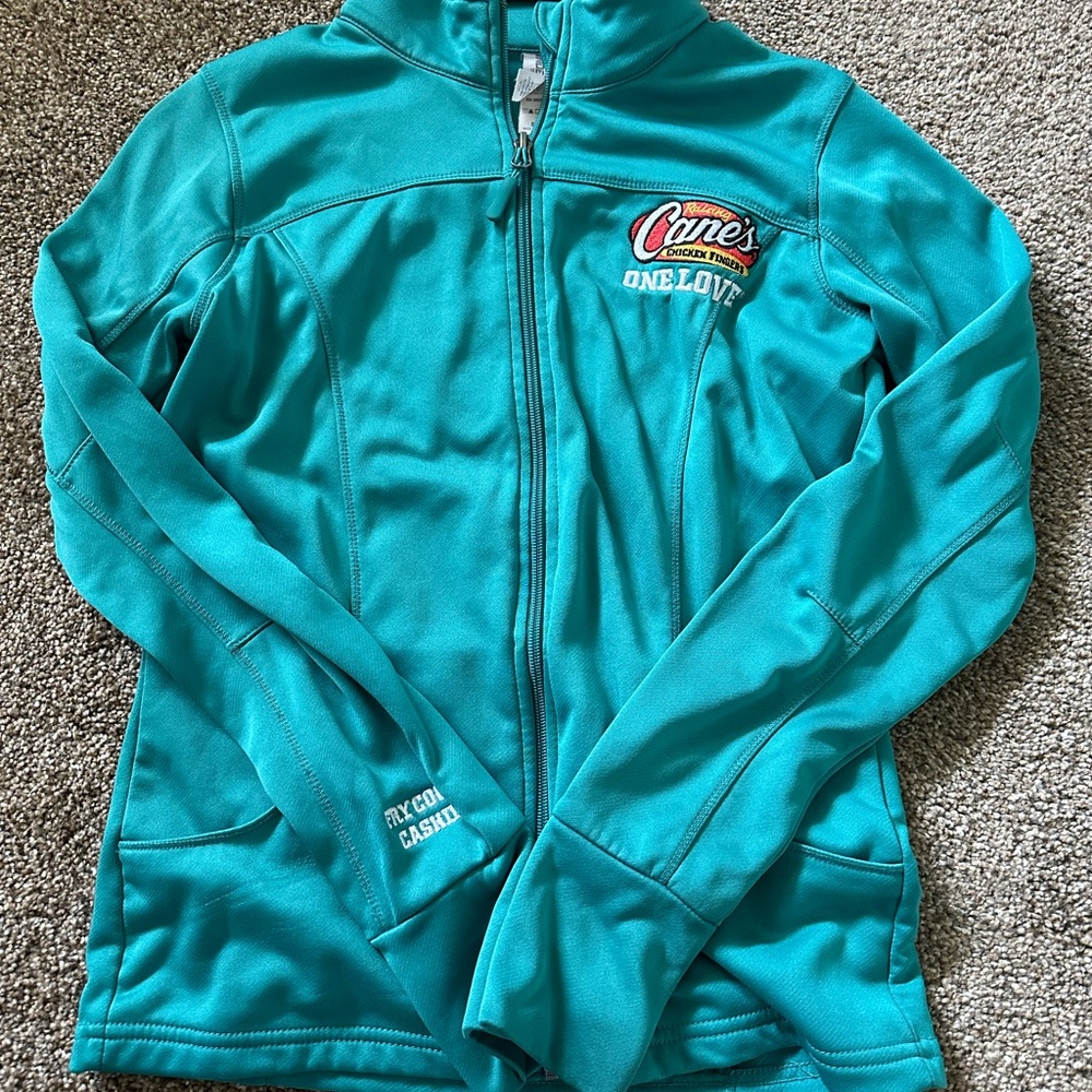 Small raising canes zip up jacket